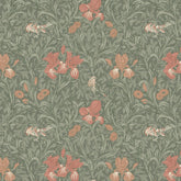 William Morris At Home Fabric,  The Forager Iris, Sage